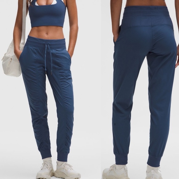 lululemon athletica Pants - Lululemon Dance Studio Mid Rise Jogger Pants Size 4 Navy Blue